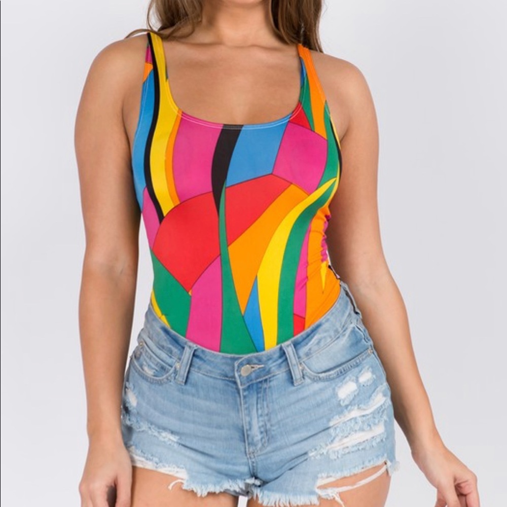 Multicolor bodysuit